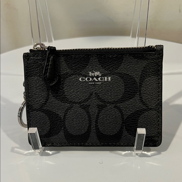Coach Accessories - Coach Mini Skinny Signature Black Card Case - NWOT